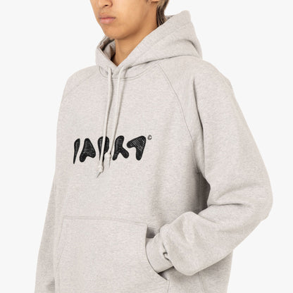 by Parra Blob Logo Hooded Sweatshirt / Heather Grey