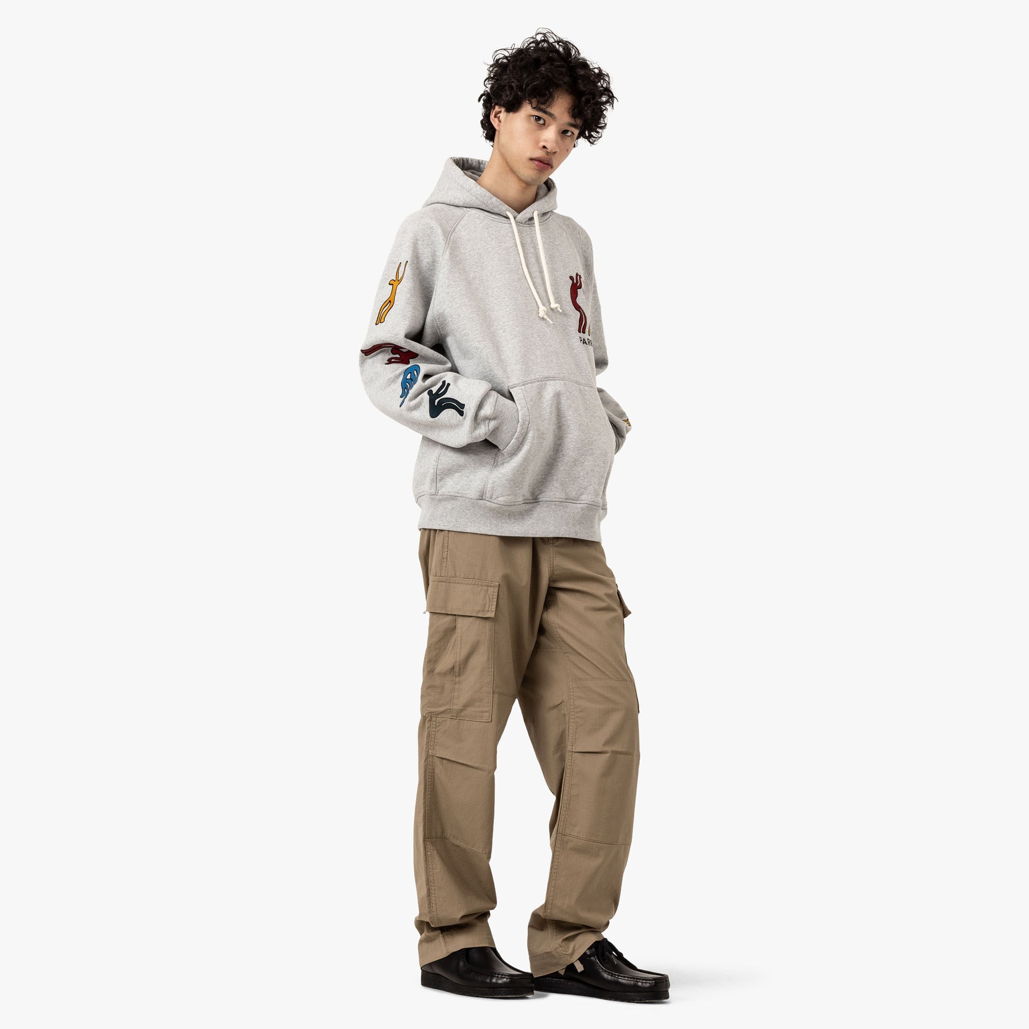 by Parra La Chambre Hoodie Heather Grey