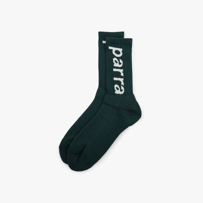 by Parra Lower Case Socks Pine Green