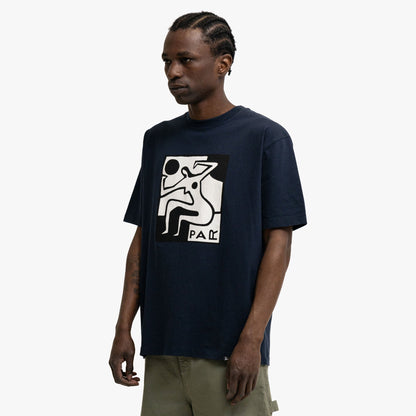 by Parra Ball Sports T-Shirt Navy Blue