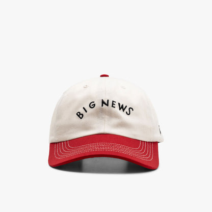 by Parra Big News 6 Panel Hat Dark Red