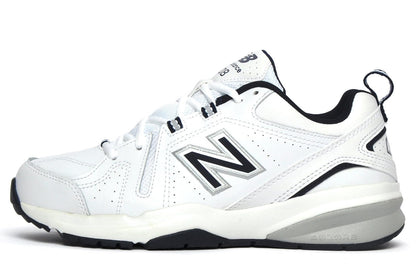 New Balance Men's 608 V5 Casual Comfort Cross Trainer, White/Navy, 10.5