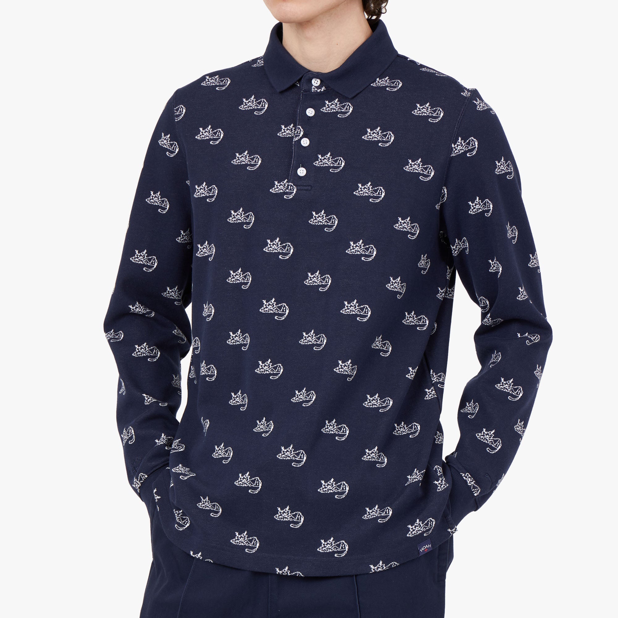 Puma x Noah Jacquard Polo Shirt / Puma Navy