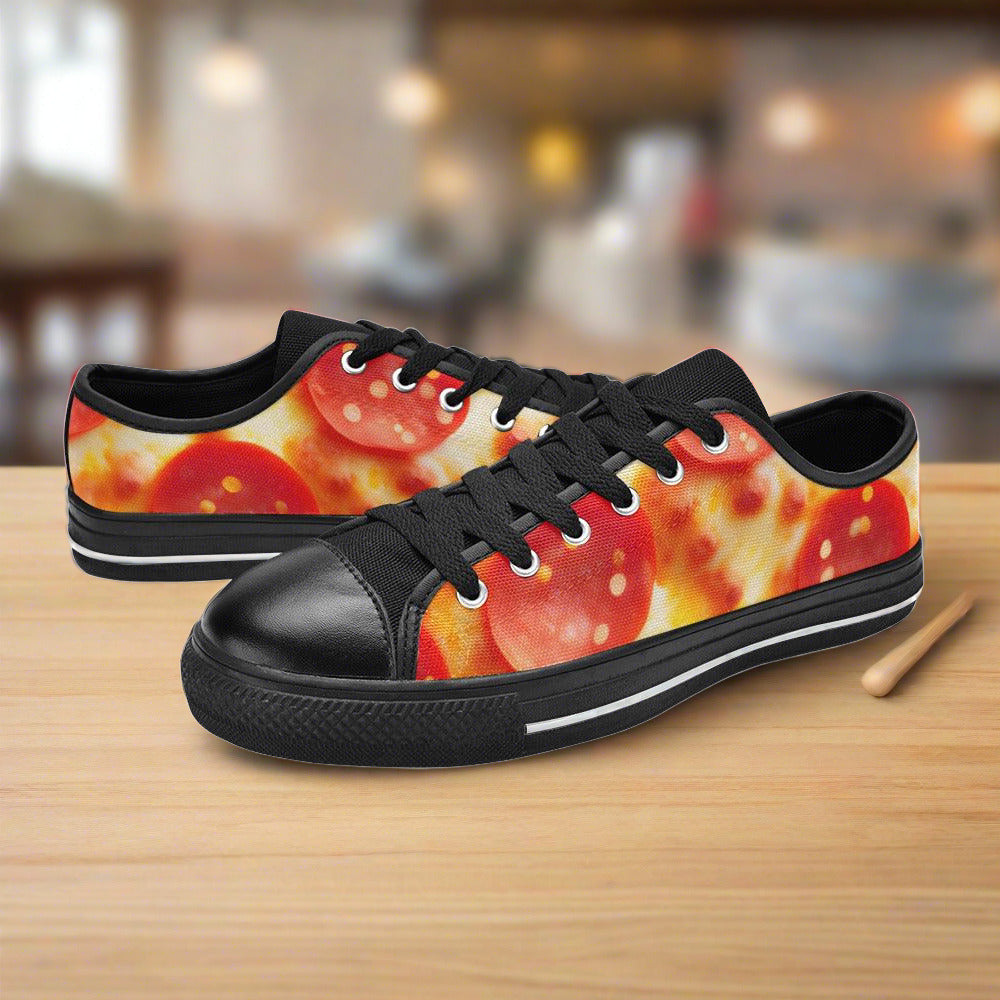 Pepperoni Pizza Cheese Closeup Men