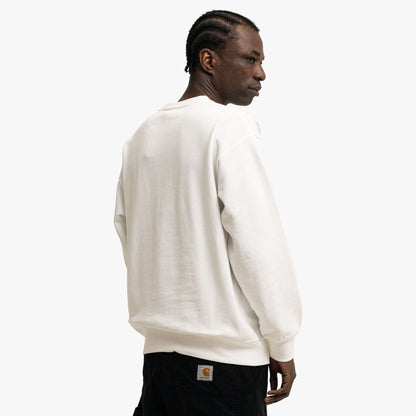 Manastash Collegiate Crewneck White