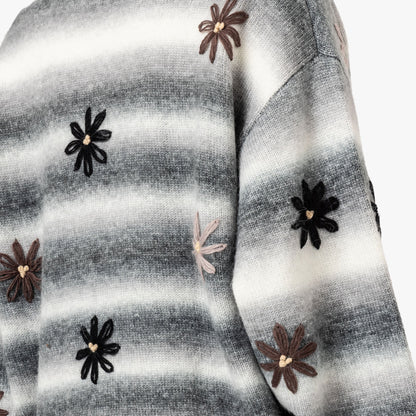 Patta Peace & Love Knitted Cardigan Forged Iron