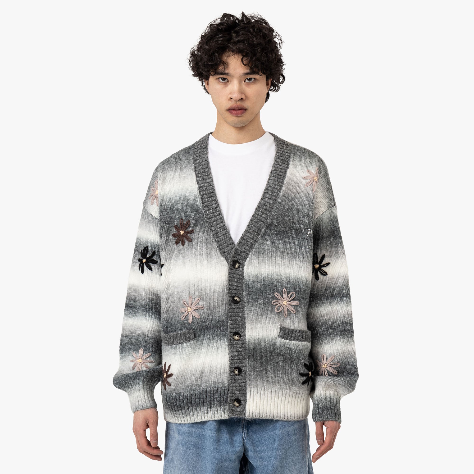 Patta Peace & Love Knitted Cardigan Forged Iron