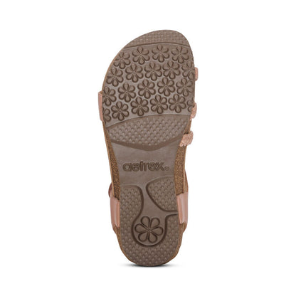 WOMEN'S AETREX JILLIAN BRAIDED QUARTER STRAP SANDAL | ROSE