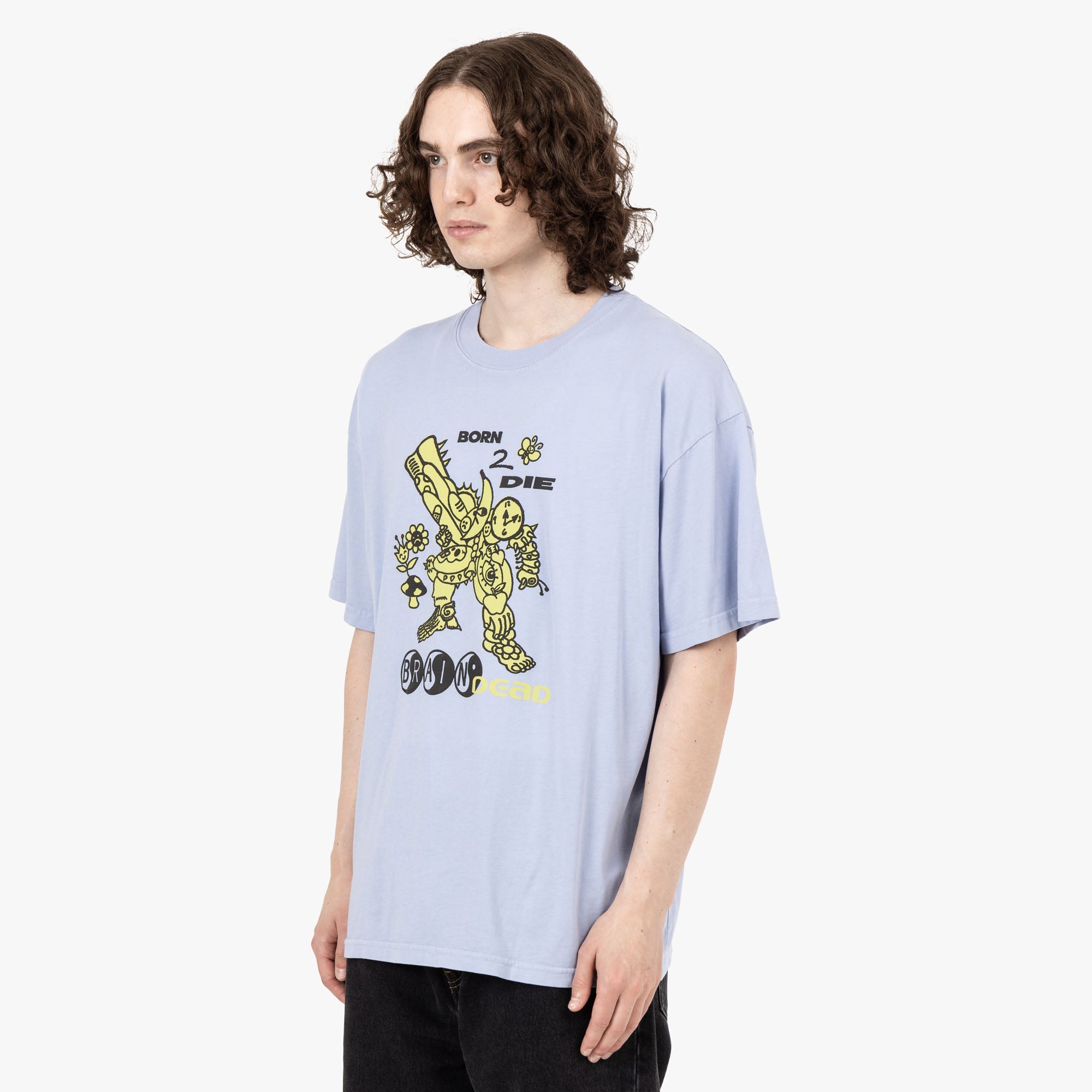 Brain Dead Born 2 Die T-shirt / Periwinkle