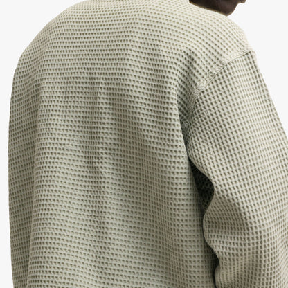 Brain Dead Waffle Button Shirt Stone