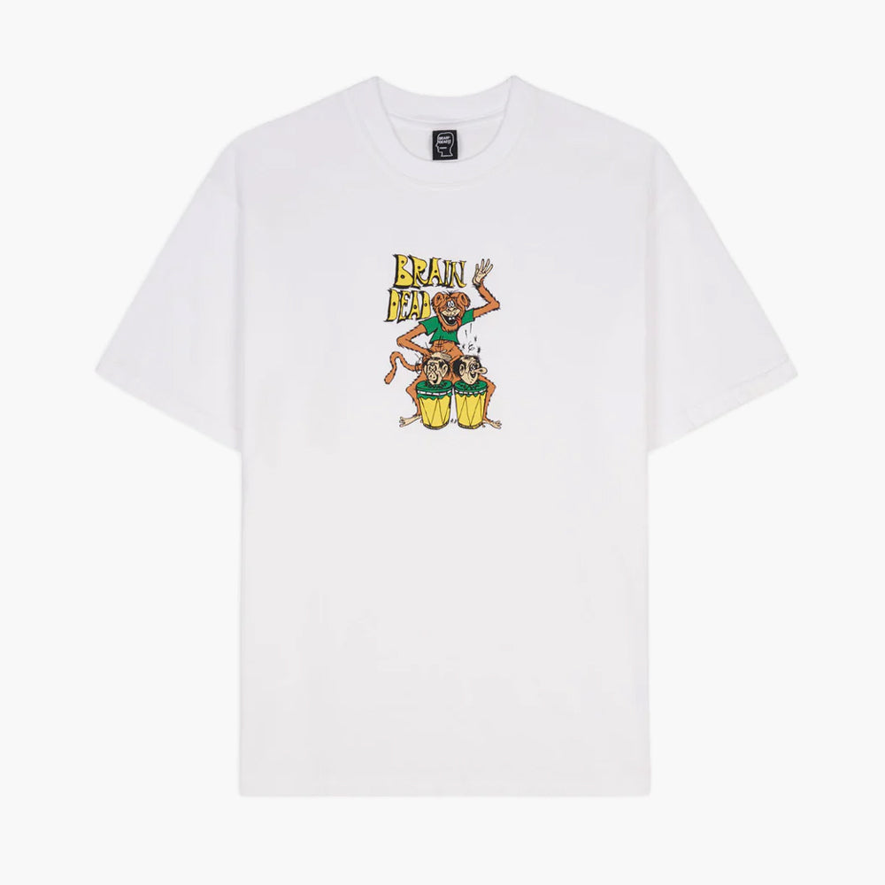 Brain Dead Bongo Brain T-Shirt / White