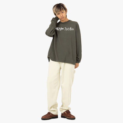 Brain Dead Earth Wisdom L/S Shirt / Dark Green