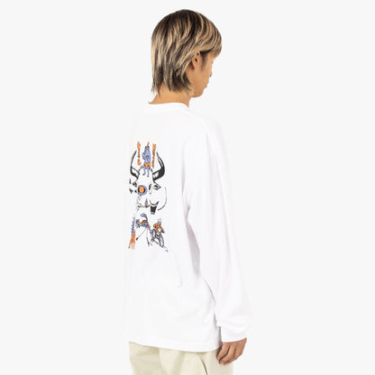 Brain Dead Cosmic Debris L/S Shirt / White