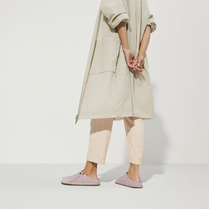 UNISEX BIRKENSTOCK ZERMATT PREMIUM SUEDE CLOG |  LAVENDER / BLUSH