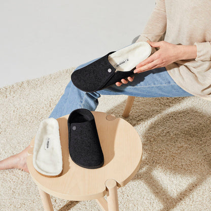 UNISEX BIRKENSTOCK ZERMATT RIVET SHEARLING | ANTHRACITE