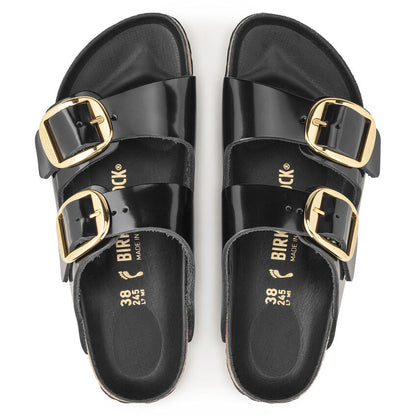 WOMEN'S BIRKENSTOCK ARIZONA BIG BUCKLE | HIGH SHINE BLACK