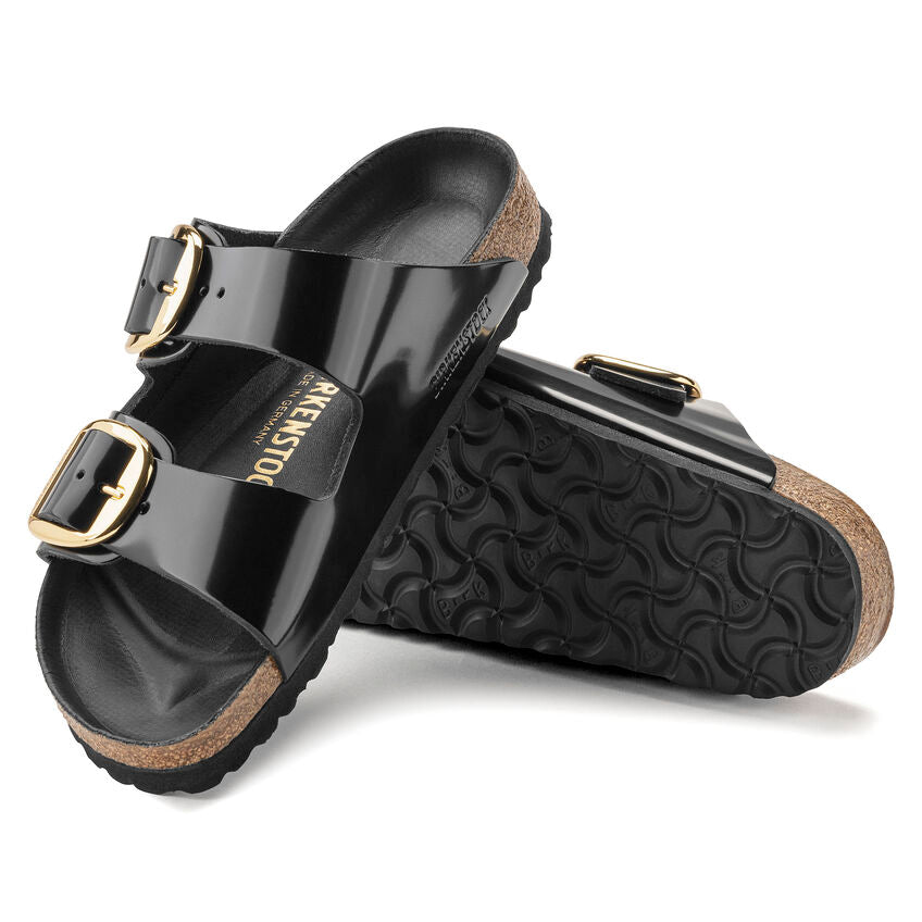 WOMEN'S BIRKENSTOCK ARIZONA BIG BUCKLE | HIGH SHINE BLACK