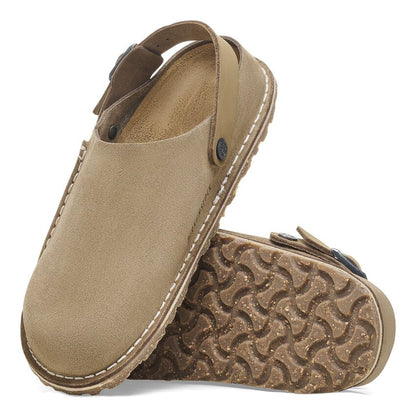 UNISEX BIRKENSTOCK LUTRY PREMIUM SUEDE | GRAY TAUPE