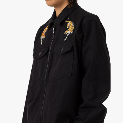 Brother Brother Military Souvenir Zip Shirt / Black