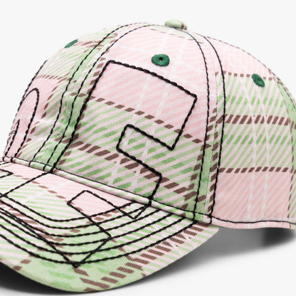b.Eautiful Vapor 6 Panel Hat / Sakura Tartan
