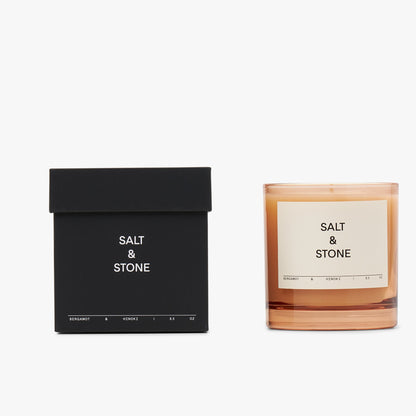 SALT & STONE Candle / Bergamot & Hinoki