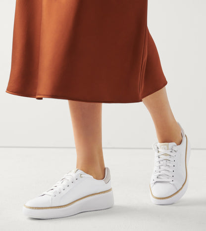 WOMEN'S COLE HAAN GRANDPRØ TOPSPIN SNEAKER | WHITE / DOVE