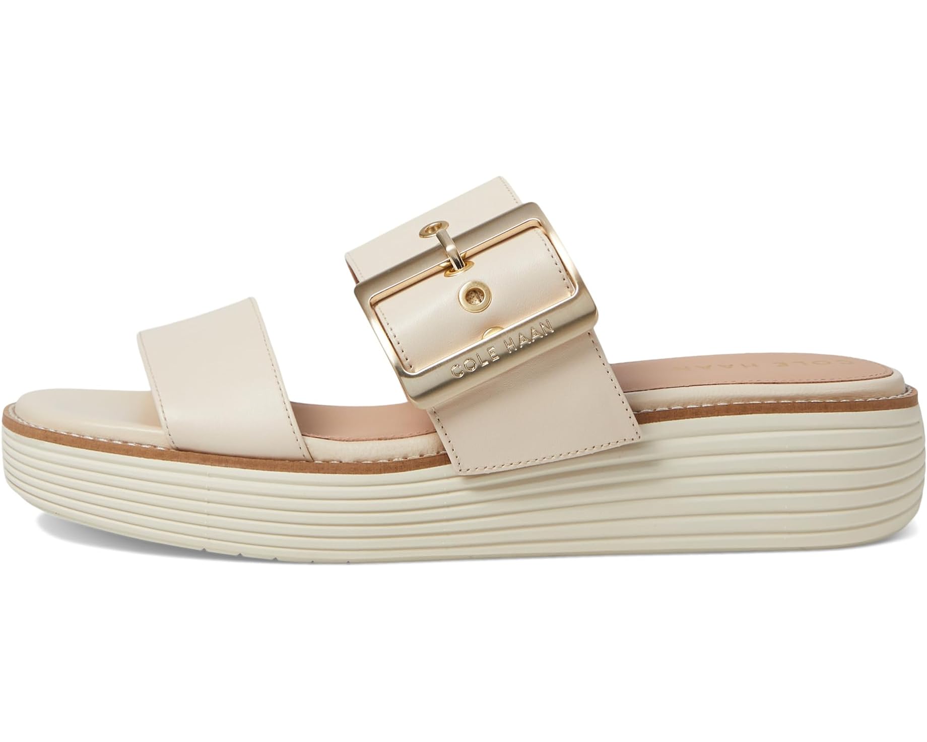 WOMEN'S COLE HAAN ØRIGINAL GRAND PLATFORM SLIDE | SANDOLLAR / IVORY