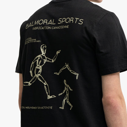 Balmoral Études T-Shirt Washed Black / Cream
