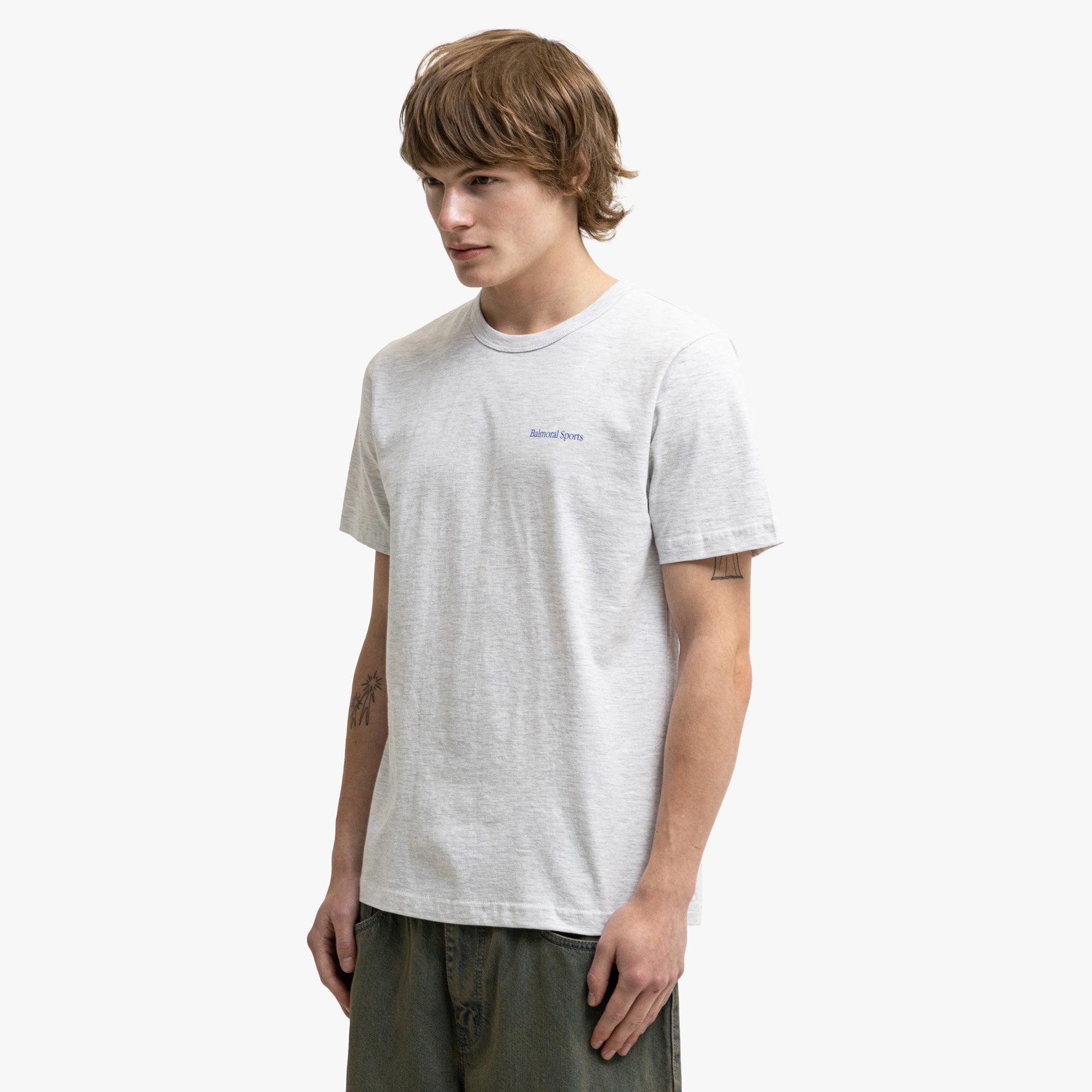 Balmoral Means T-shirt Ash Grey / Blue