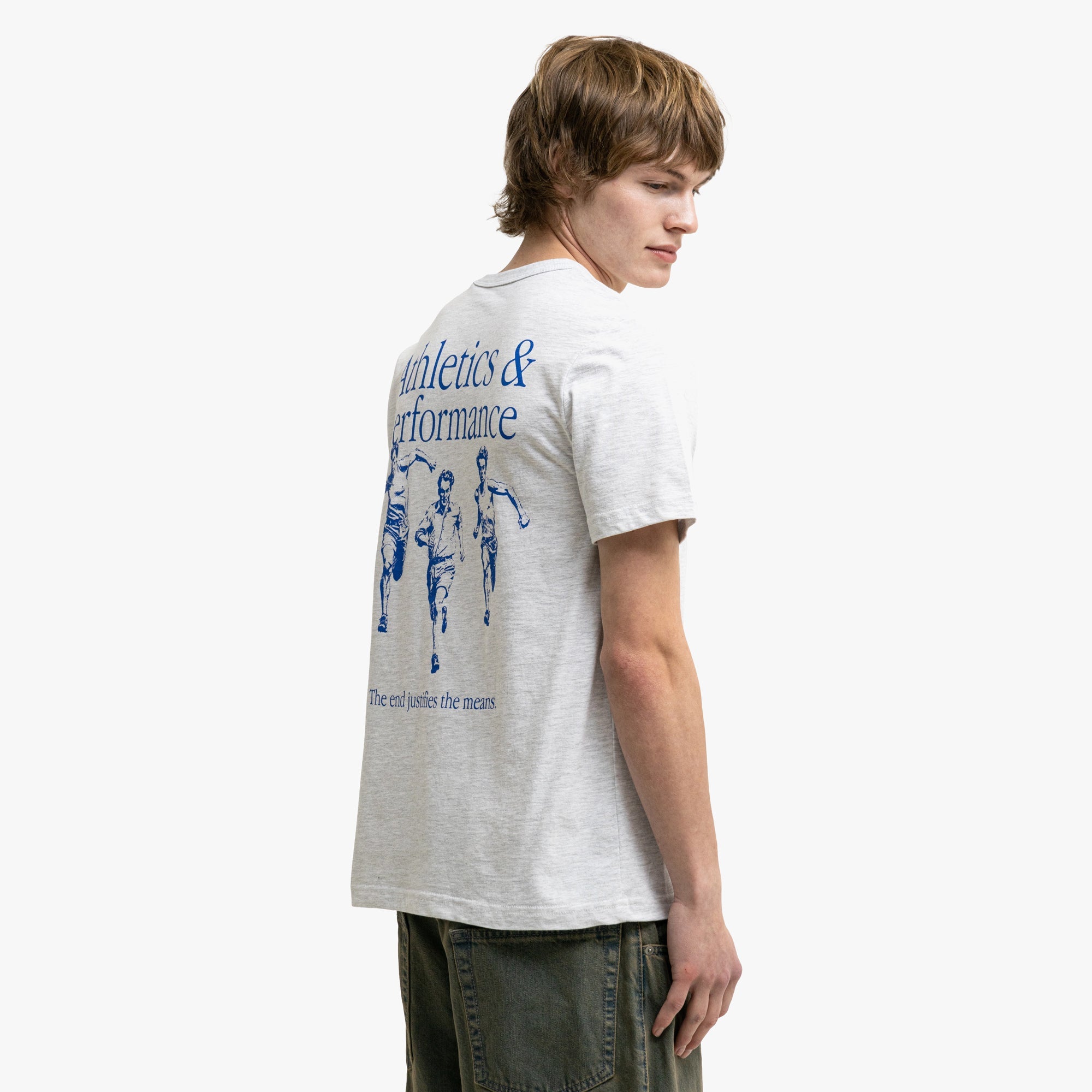 Balmoral Means T-shirt Ash Grey / Blue