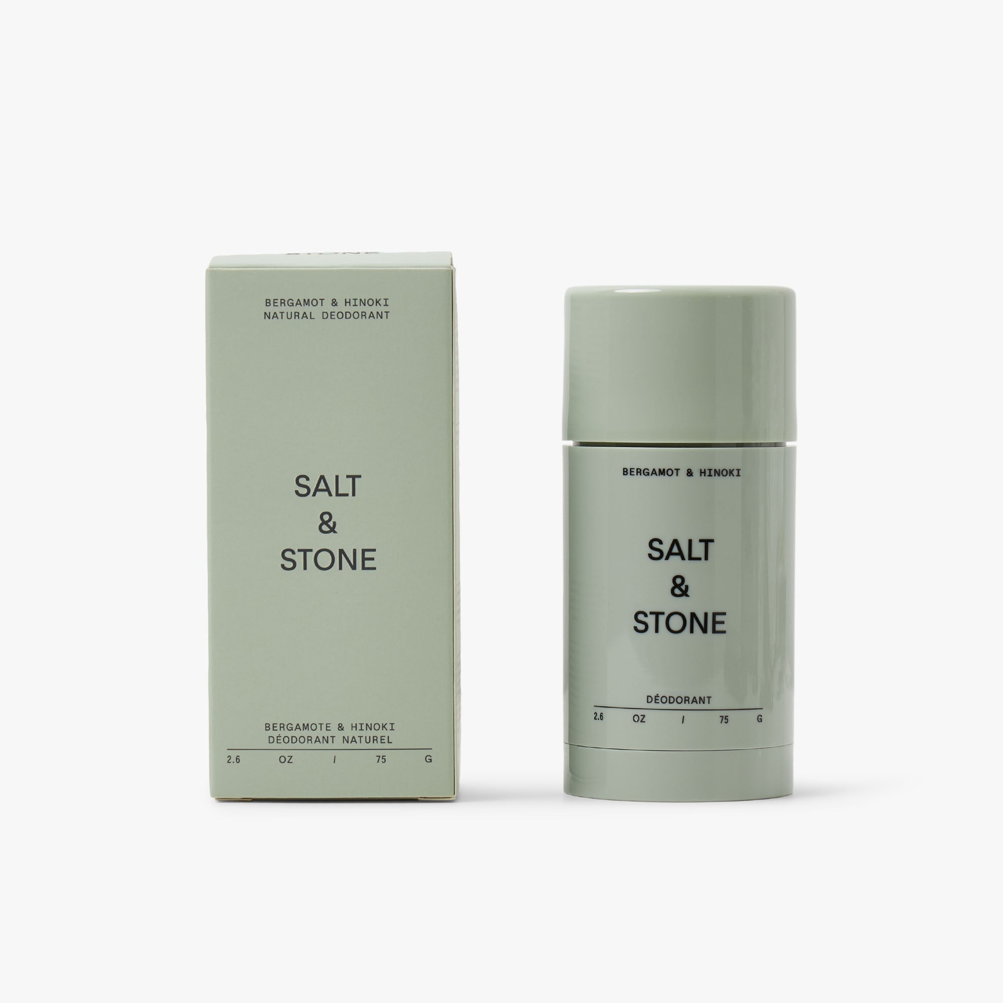 SALT & STONE Natural Deodorant / Bergamot & Hinoki