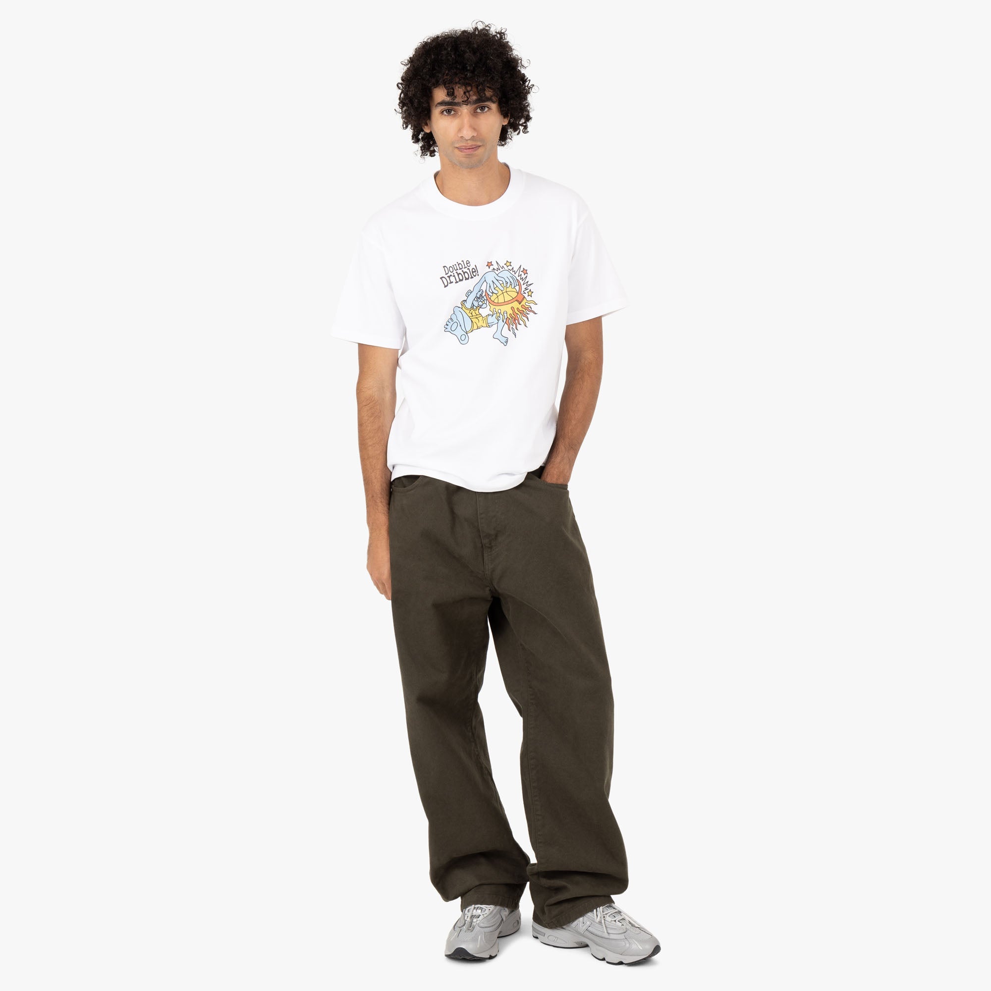 Double Dribble Alex Kamino Blue Panther T-shirt / White