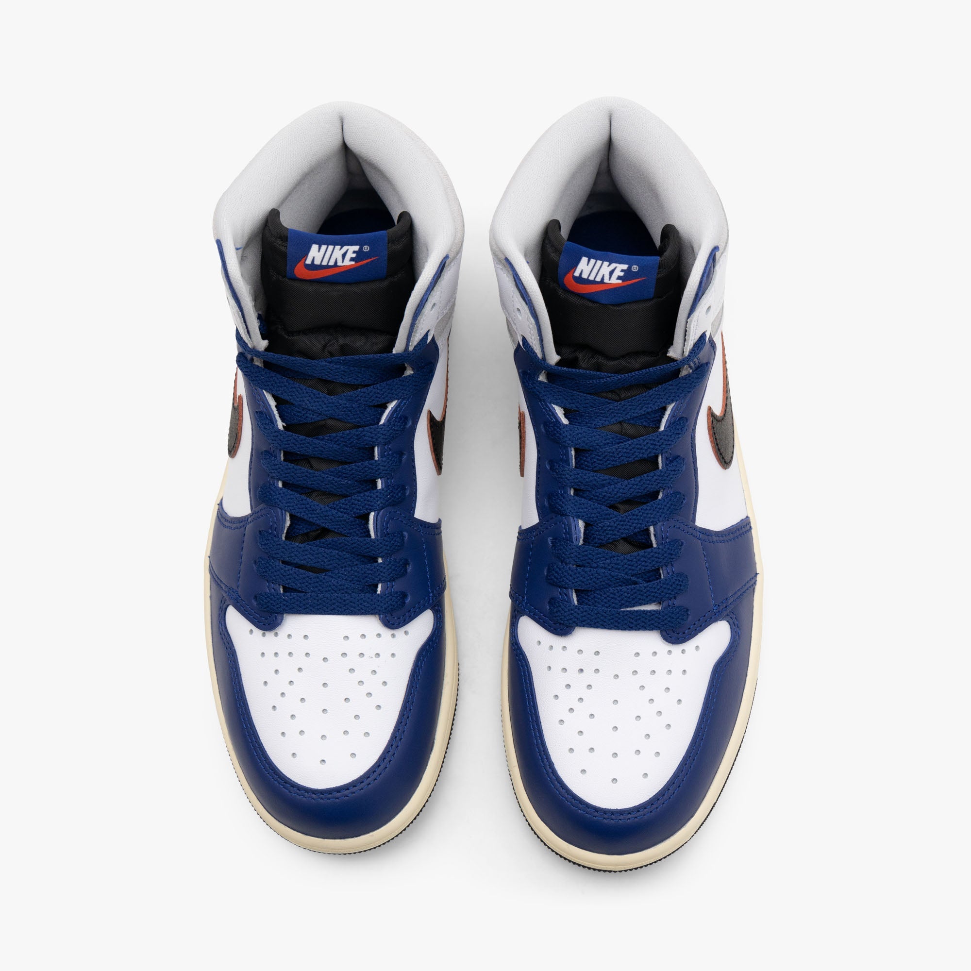 Jordan 1 Retro High OG White / Black / Neutral Grey - Deep Royal Blue