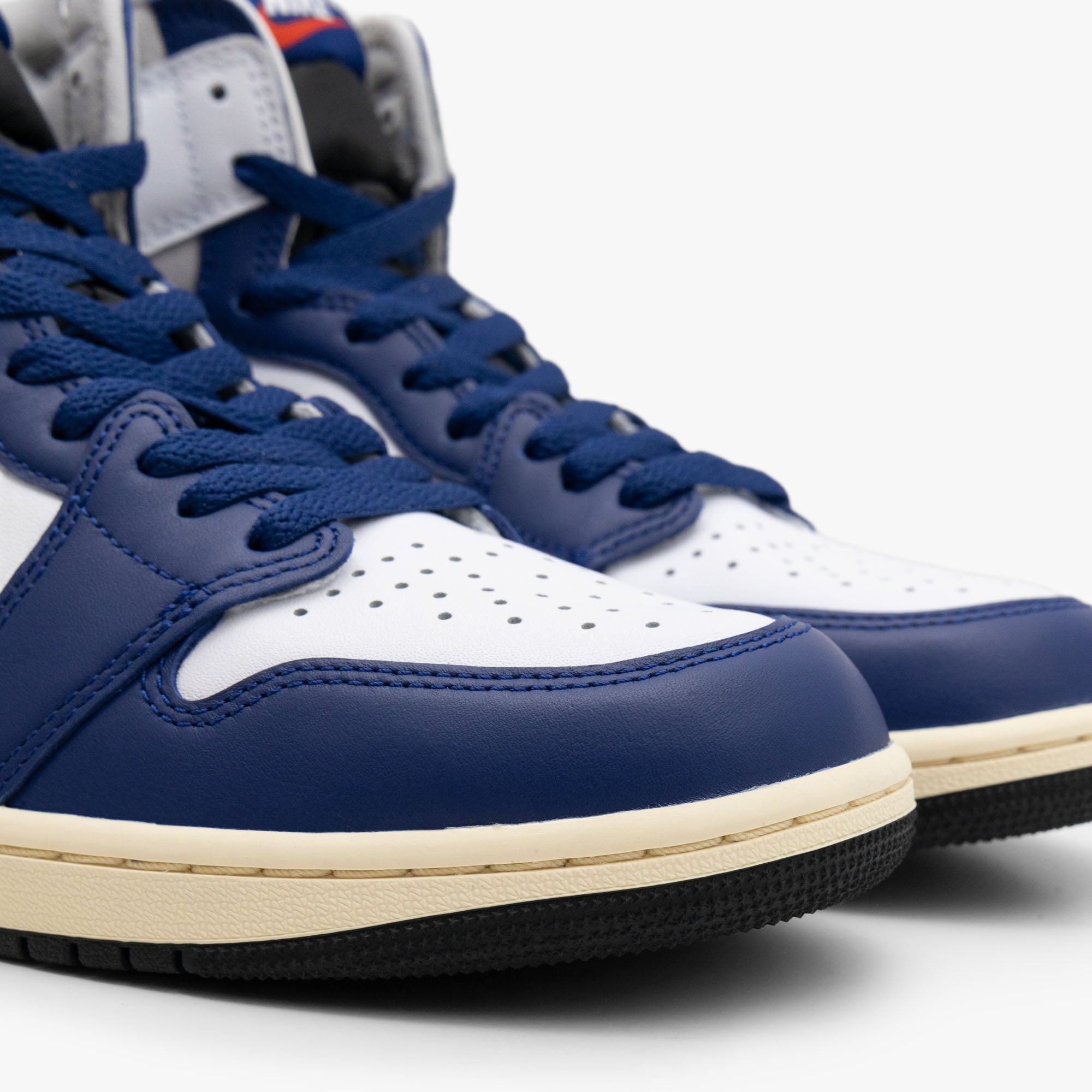 Jordan 1 Retro High OG White / Black / Neutral Grey - Deep Royal Blue