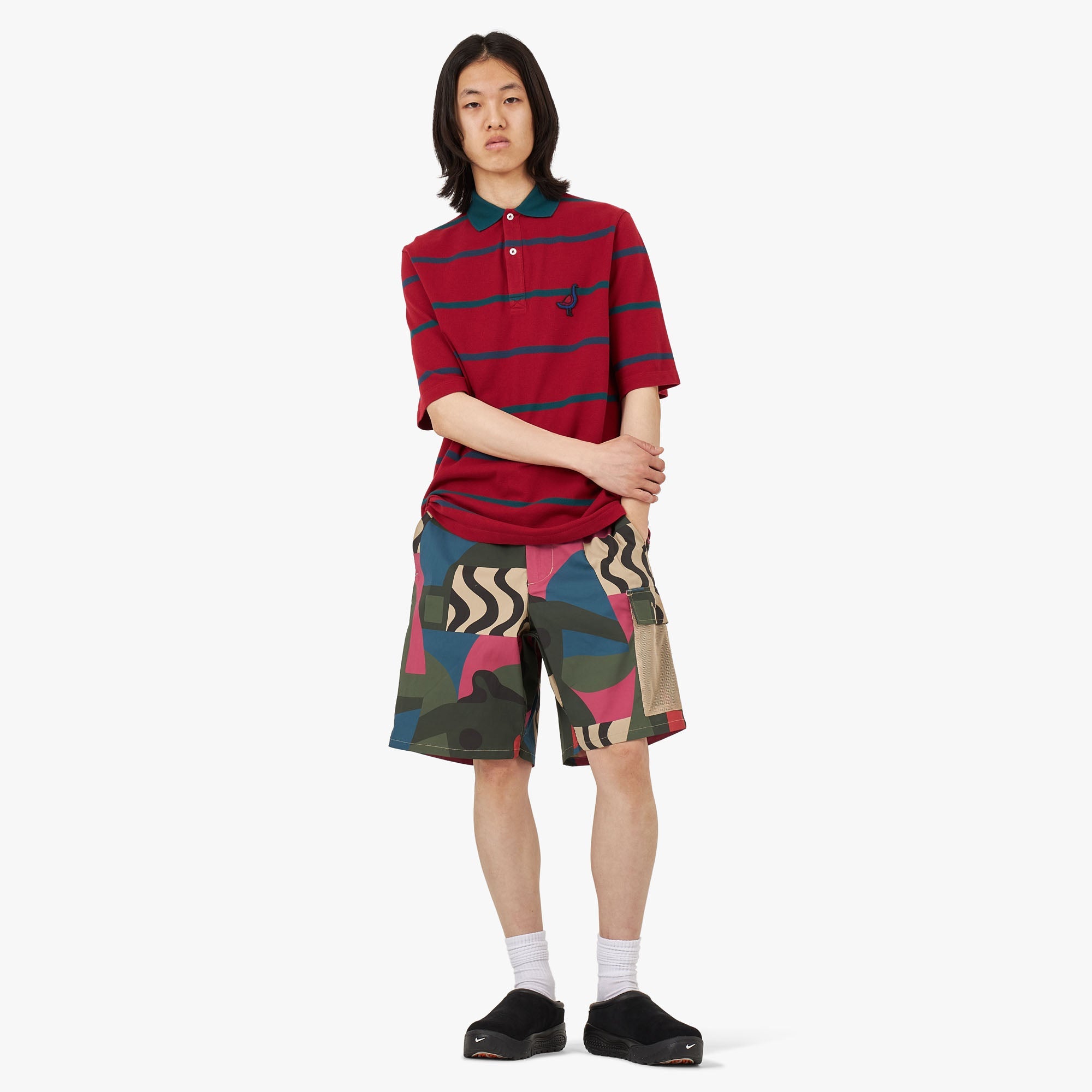 by Parra Fancy Goose Polo Shirt / Red