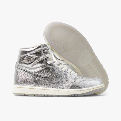 Jordan Women's 1 Retro High OG Metallic Silver / Photon Dust - Sail