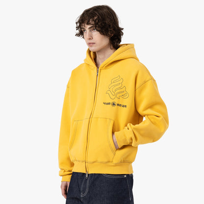 4YE Gear Zip Hoodie / Yellow / Black
