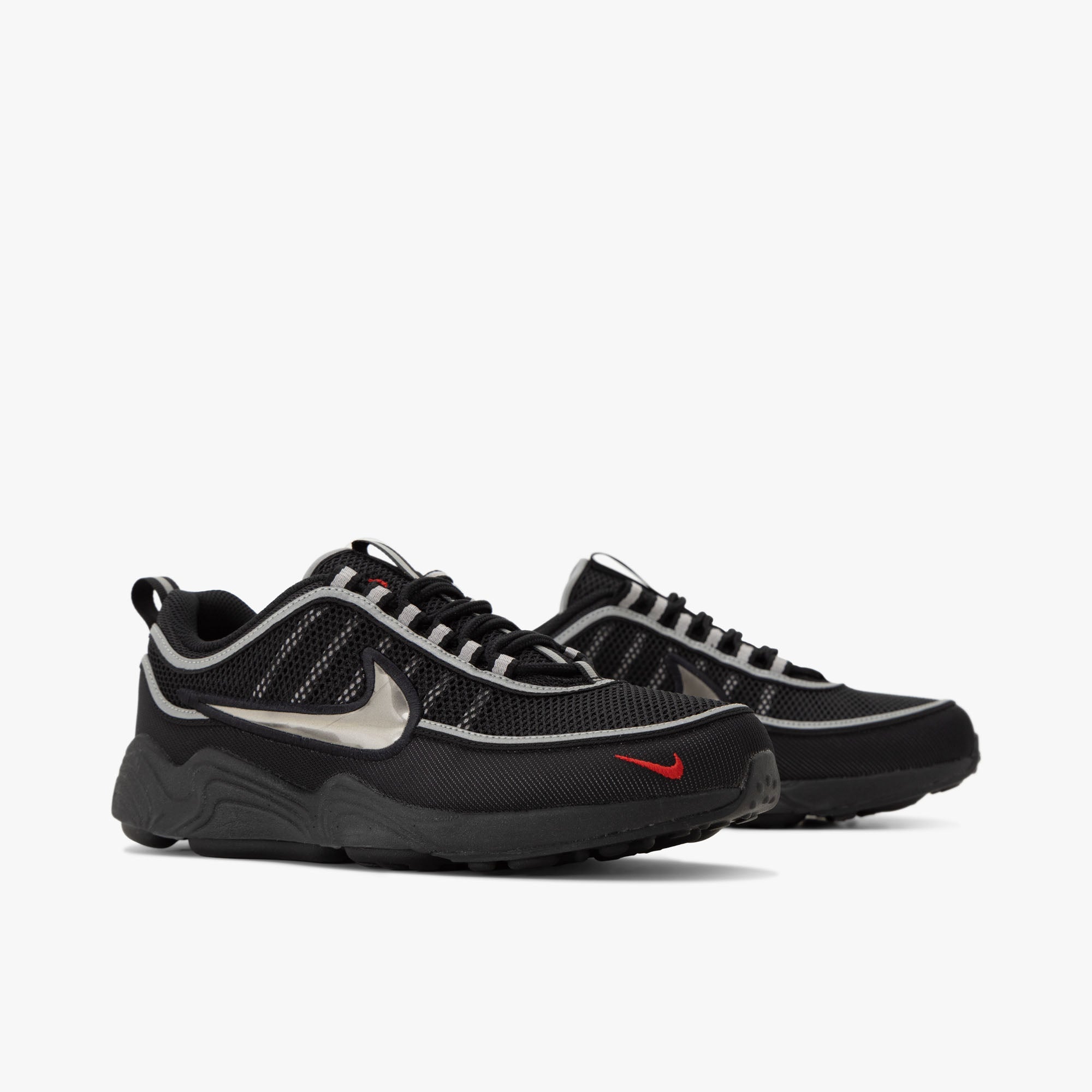 Nike Air Zoom Spiridon SP / Black / Black - Metallic Silver