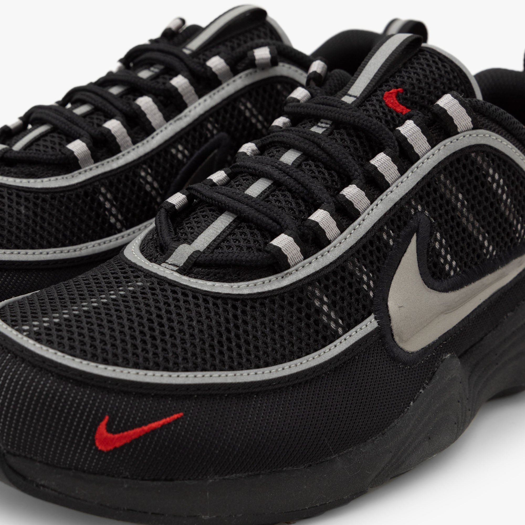 Nike Air Zoom Spiridon SP / Black / Black - Metallic Silver