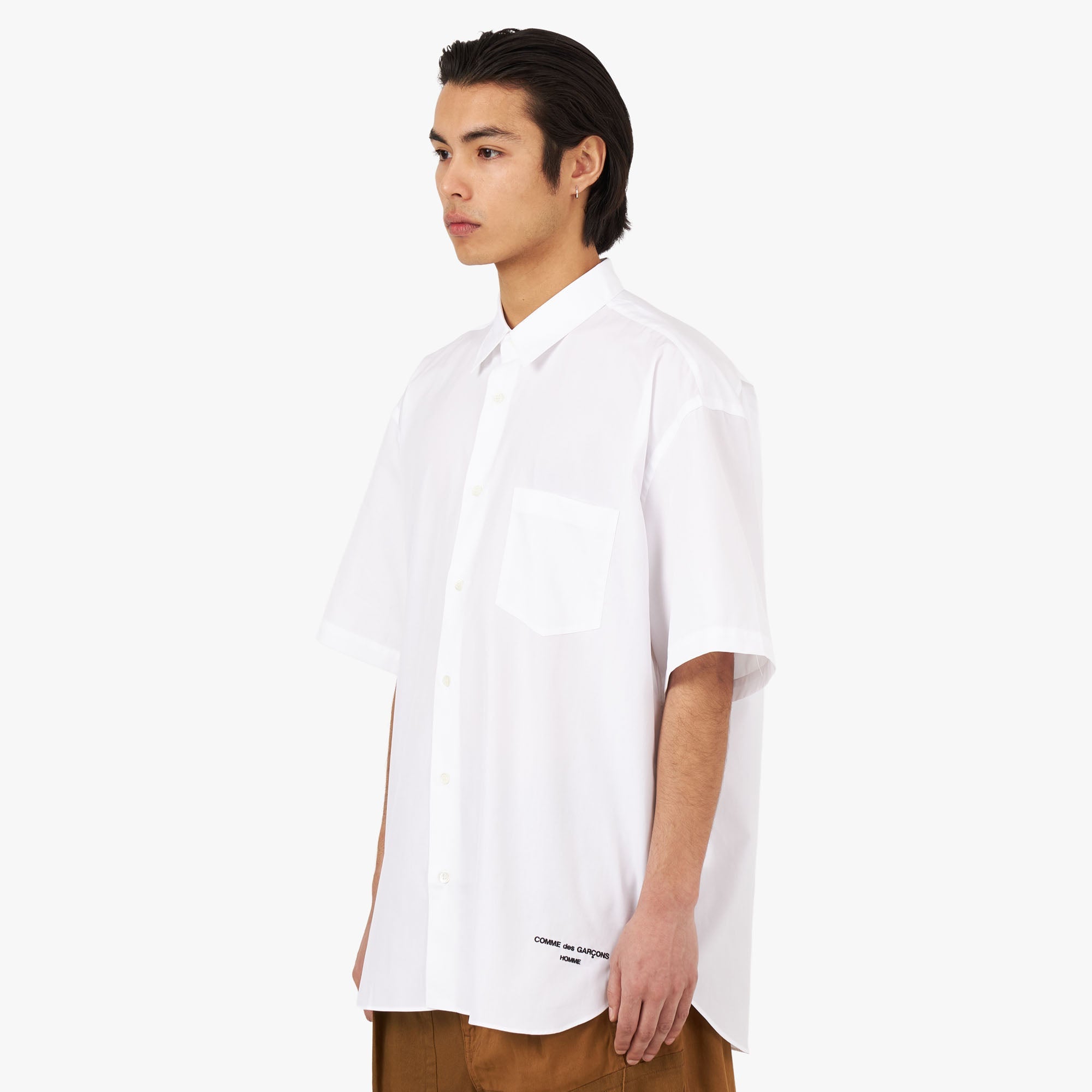 COMME des GARÇONS HOMME Cotton Broad Shirt / White