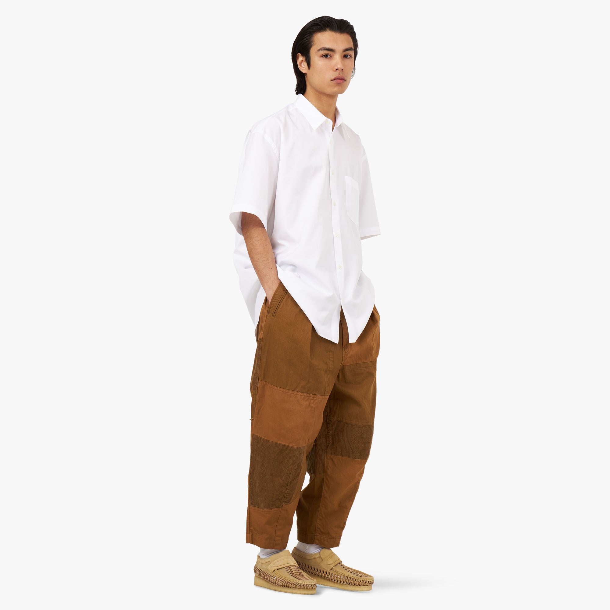 COMME des GARÇONS HOMME Cotton Broad Shirt / White