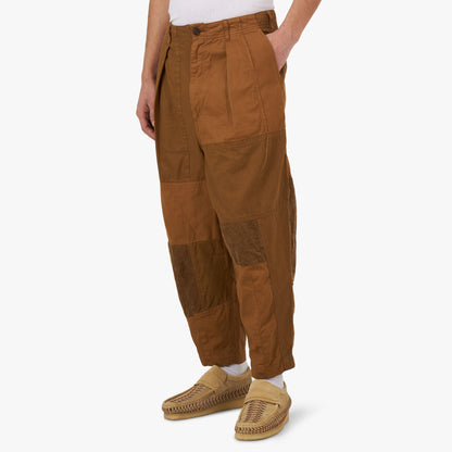 COMME des GARÇONS HOMME Multi Fabric Pants / Beige
