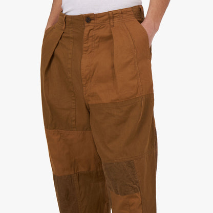 COMME des GARÇONS HOMME Multi Fabric Pants / Beige