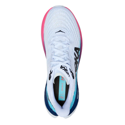 MEN'S HOKA MACH 5 | WHITE / SCUBA BLUE