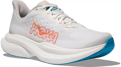 WOMEN'S HOKA MACH 6 | WHITE / NIMBUS CLOUD