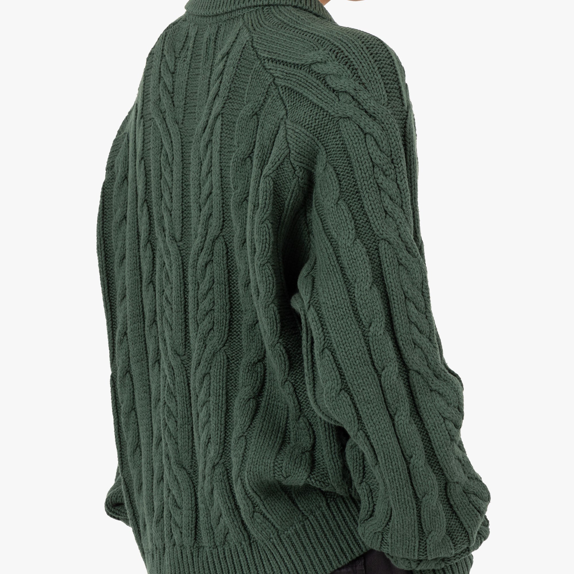 Honor The Gift Cable Zip Leisure Henley / Green