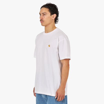Carhartt WIP Chase T-shirt White / Gold