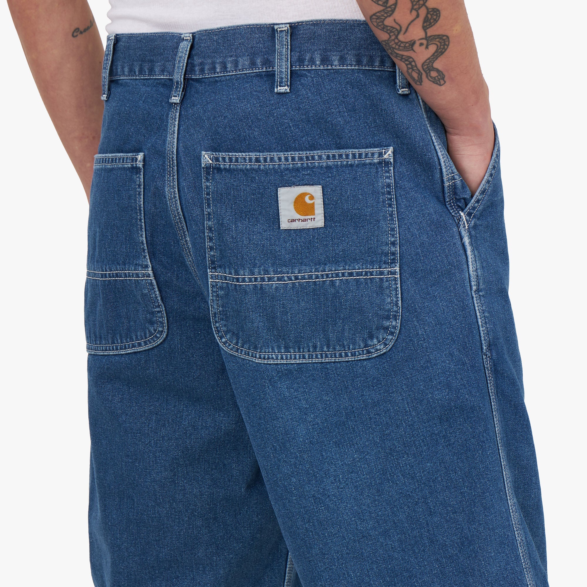 Carhartt WIP Simple Shorts / Blue Stone Washed