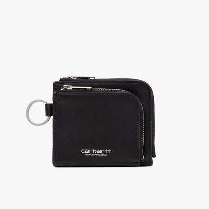 Carhartt WIP Double Vegas Zip Wallet Black / Silver