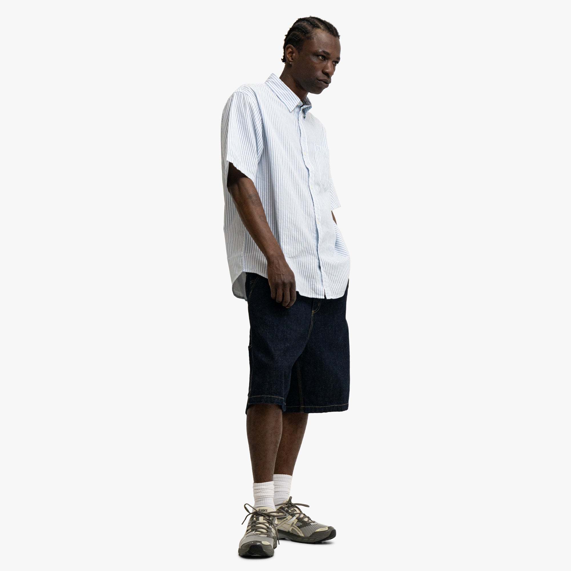 Carhartt WIP OG Single Knee Short Blue Rinsed